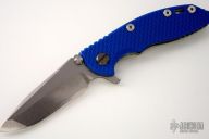 XM-18 Framelock Flipper - 3" (Tumble Finish / Blue)