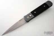 Godfather - Gray Handle / Black G10 Inlays / Satin Blade