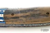 Blued Damascus & Mammoth Ivory Folder