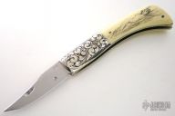 Engraved & Scrimshawed Nude Folder