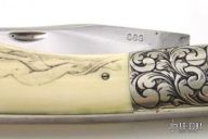 Engraved & Scrimshawed Nude Folder