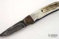 Damascus & Antler Folder