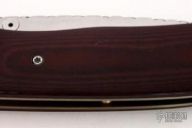 Linerlock Folder - Maroon Micarta