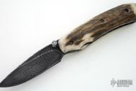 Damascus & Antler Folder