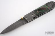 Damascus & Black Lip Pearl Folder