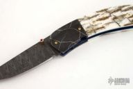 Damascus & Mastodon Ivory Folder