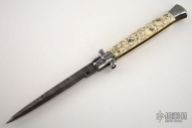 Damascus & Scrimshawed Ivory Picklock