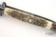 Damascus & Scrimshawed Ivory Picklock