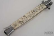 Damascus & Scrimshawed Ivory Picklock
