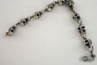 Sterling Silver Skull Bracelet