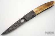 Damascus & Mammoth Ivory Folder