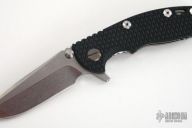 XM-18 Framelock Flipper - 3" (Tumble Finish / Black & Green G10)