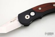 Runt J4 5406-C - Black Handle w/ Cocobolo Inlays / Stonewash Blade