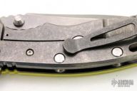 XM-18 Framelock Flipper - 3 1/2" (Tumble Finish / Yellow G10)