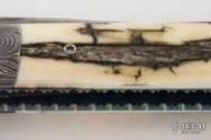 Damascus & Mammoth Ivory Folder