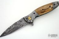 Damascus & Mammoth Ivory Flipper