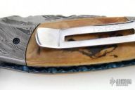 Damascus & Mammoth Ivory Flipper