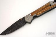 Large Sebenza 21 - Wood (Syringa Inlay w/ H/C River of Fire)