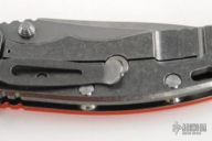 XM-18 Framelock Flipper - 3 1/2" (Tumble Finish / Orange G10)