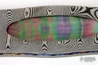 Damascus & Black Lip Pearl Folder