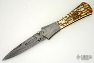 Damascus & Mammoth Ivory Dagger