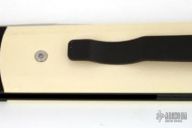 Godfather Tuxedo - Black Handle / Ivory Micarta Inlays / Satin Blade