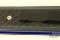 Godfather - Blue Handle / Carbon Fiber / Satin Blade