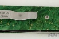 Godfather Blade Show '03 - Green Burl Wood Inlays / MP Blade (#18 of 25)