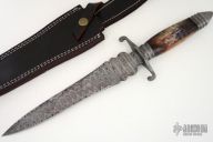 Damascus & Bone Dagger