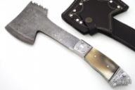 Damascus & Horn Hatchet