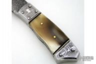 Damascus & Horn Hatchet