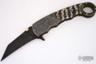 Assisted Damascus & Mammoth Tooth Karambit Flipper
