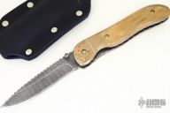Damascus & Mammoth Ivory Folder