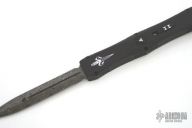Nemesis IV - Hand Ground Damascus / Black Hardware