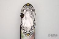 Engraved Nude Damascus Folder