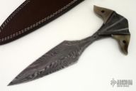 Damascus Push Dagger