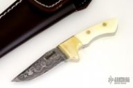 Mini Damascus Fixed Blade