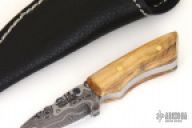 Mini Damascus Fixed Blade