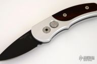 Runt J4 Limited - Silver Handle w/ Cocobolo Inlays / Black Blade