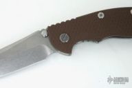 XM-18 Framelock - 3 1/2" (Tumble Finish / Brown G10)
