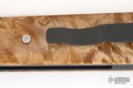 Godfather - Black Handle / Maple Burl Inlays / Mirror Polish