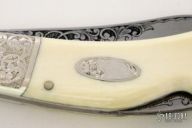Engraved Ivory Lockback