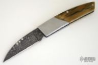 Damascus & Mammoth Ivory Folder