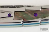 Damascus Linerlock Folder