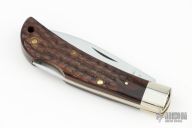Case XX 1977 Drop Point Lock Back Wood Handles Pattern