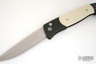 Brend Auto #1 - Green w/ Ivory Micarta / Satin (w/ Extra Inlay Sets)