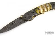 Damascus & Mammoth Tooth Folder