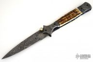 Damascus & Mammoth Ivory Folder