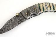 Damascus & Mammoth Tooth Folder