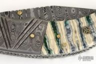 Damascus & Mammoth Tooth Folder